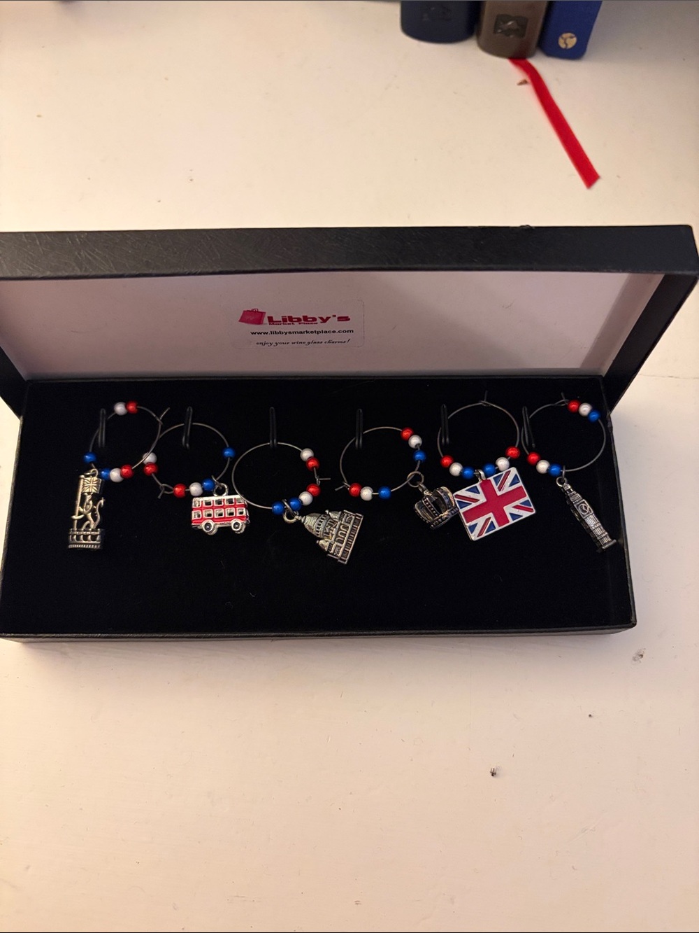 Wine glass charms